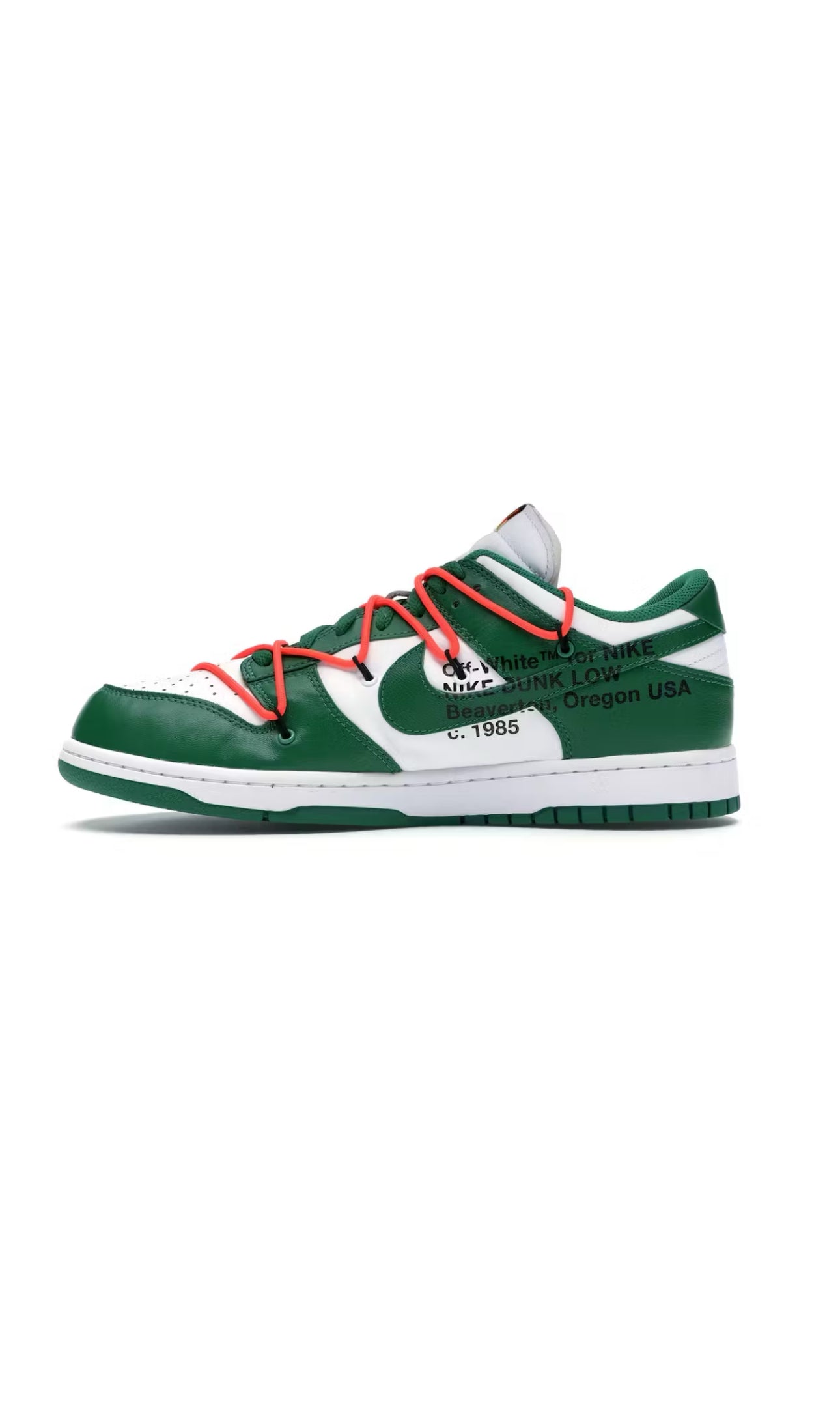 Off White Nike Dunk Low Pine Green