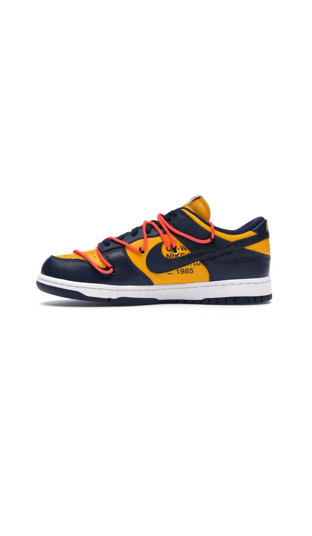 Nike Dunk Low Off White University Gold