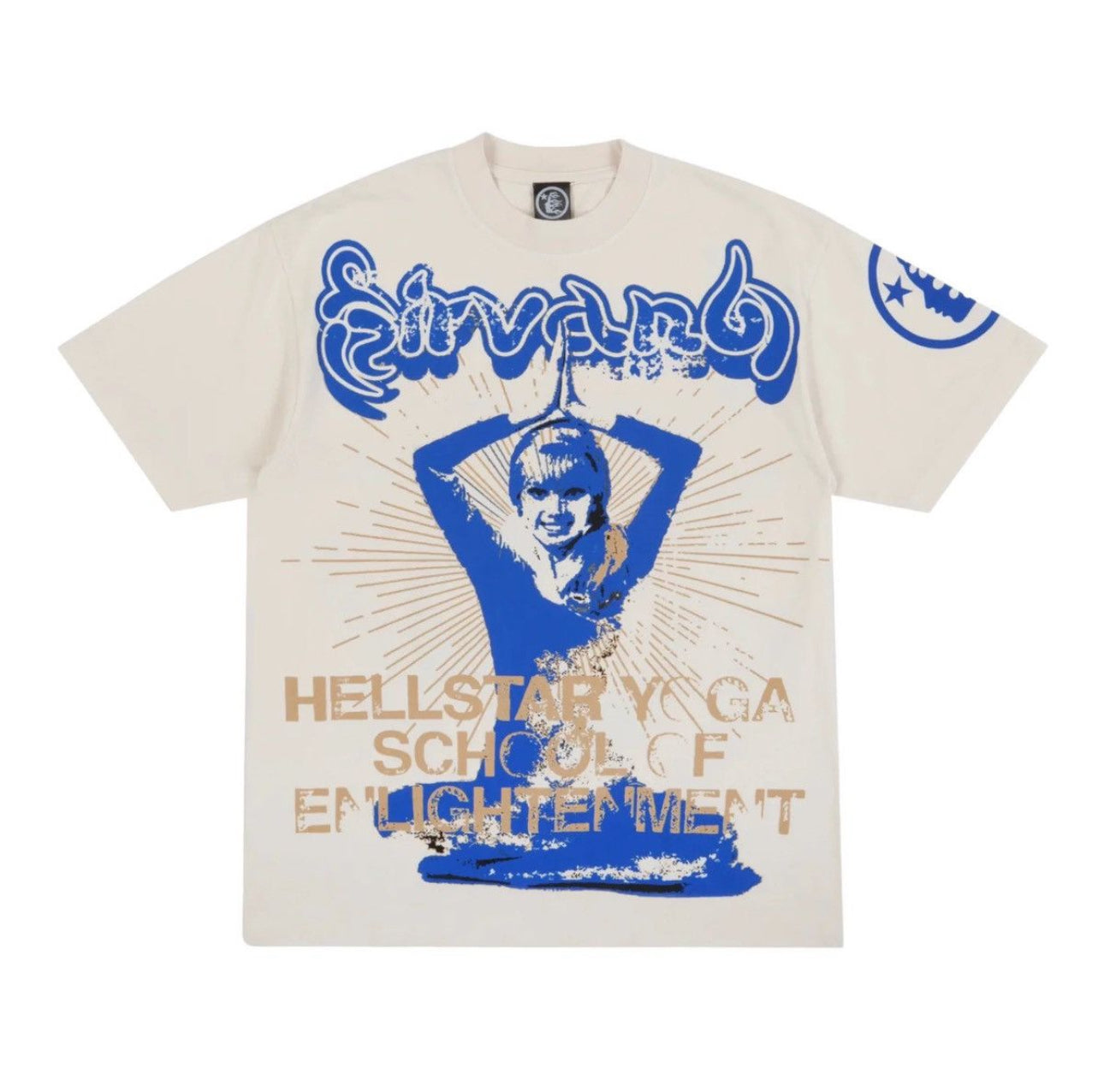 Hellstar Yoga Tee Cream/Blue